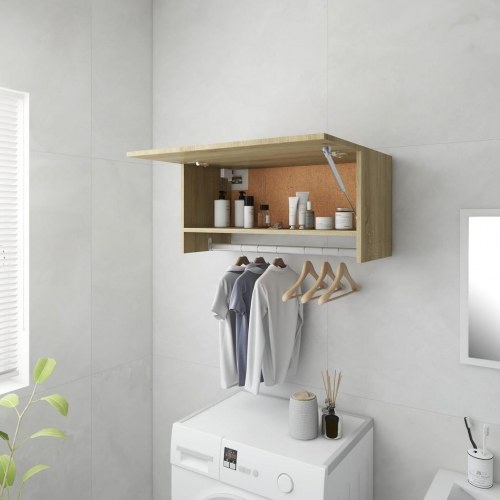 Garderobe 70x32,5x35 cm konstrueret træ sonoma-eg