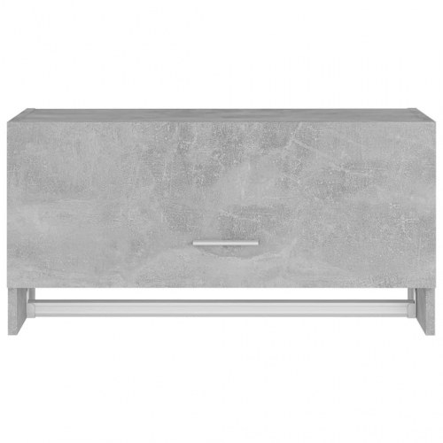 Væghængt garderobeskab 70 × 32,5 × 35 cm - konstrueret træ, betongrå