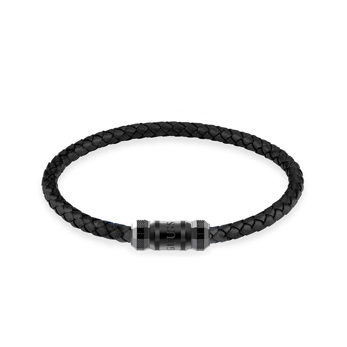 Guess armbånd til mænd - JUMB05094JWBKBKS, sort flettet