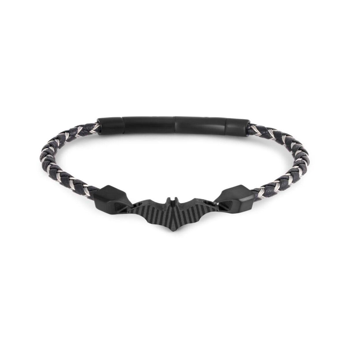 Police PEAGB0080805 armbånd til mænd - læderlook med flagermusmotiv