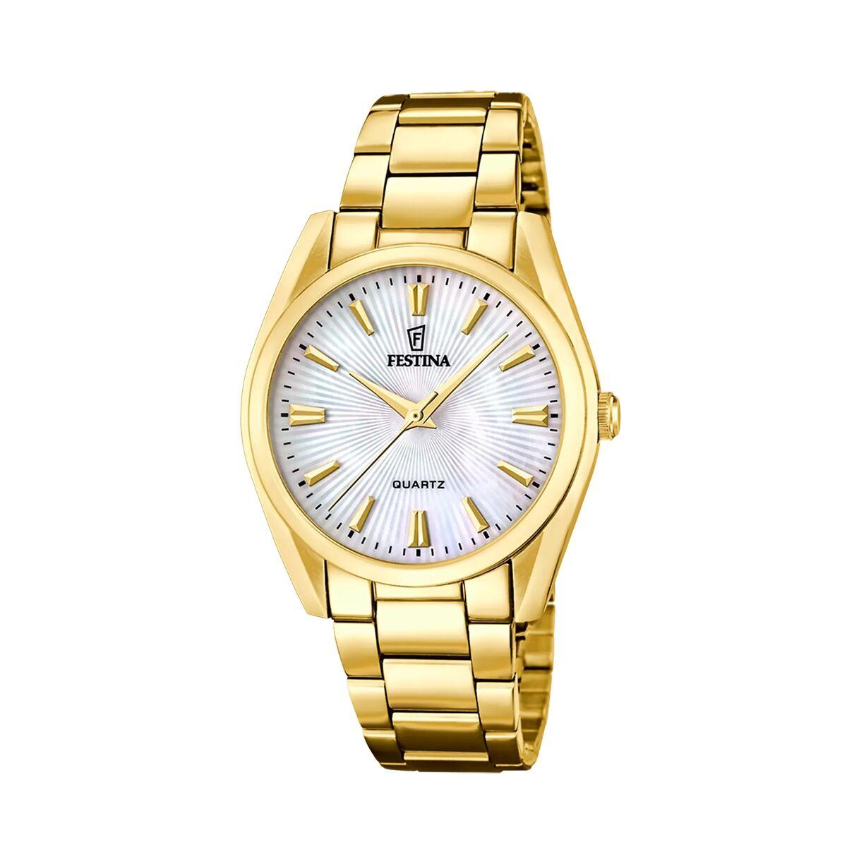 Festina F20640/A dameur - armbåndsur i rustfrit stål (guldfarvet)