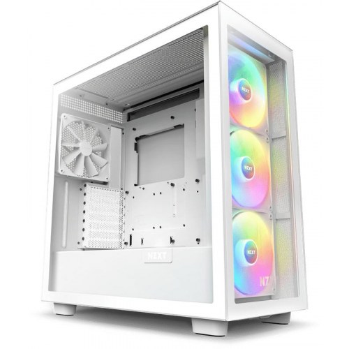 NZXT H7 Elite 2023 - hvid miditower E-ATX kabinet med glas
