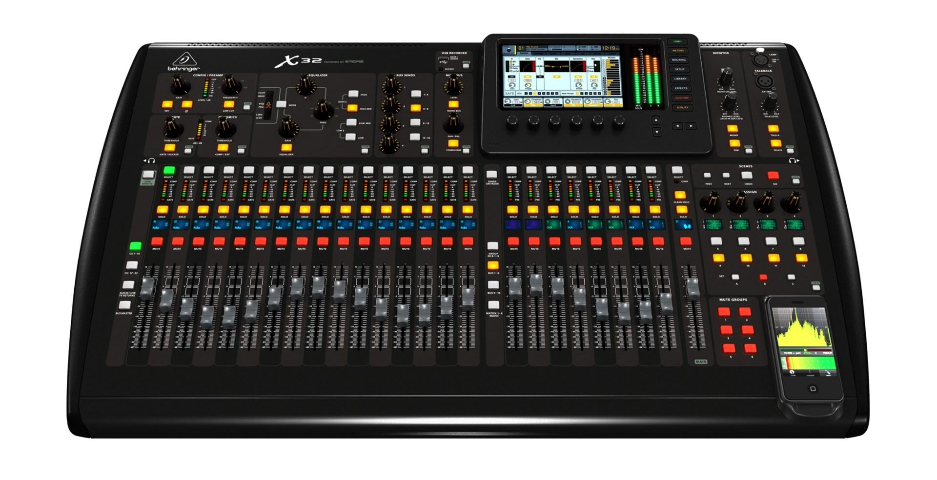 Digital mixer – Behringer X32 Producer, 40 kanaler, 10–22.000 Hz, sort