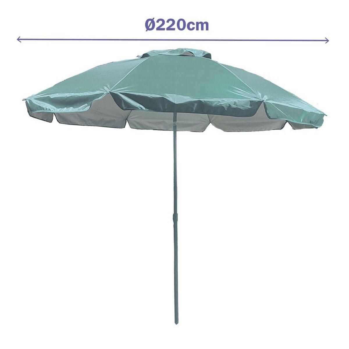Marbueno Parasol - Blå haveparasol Ø220 cm