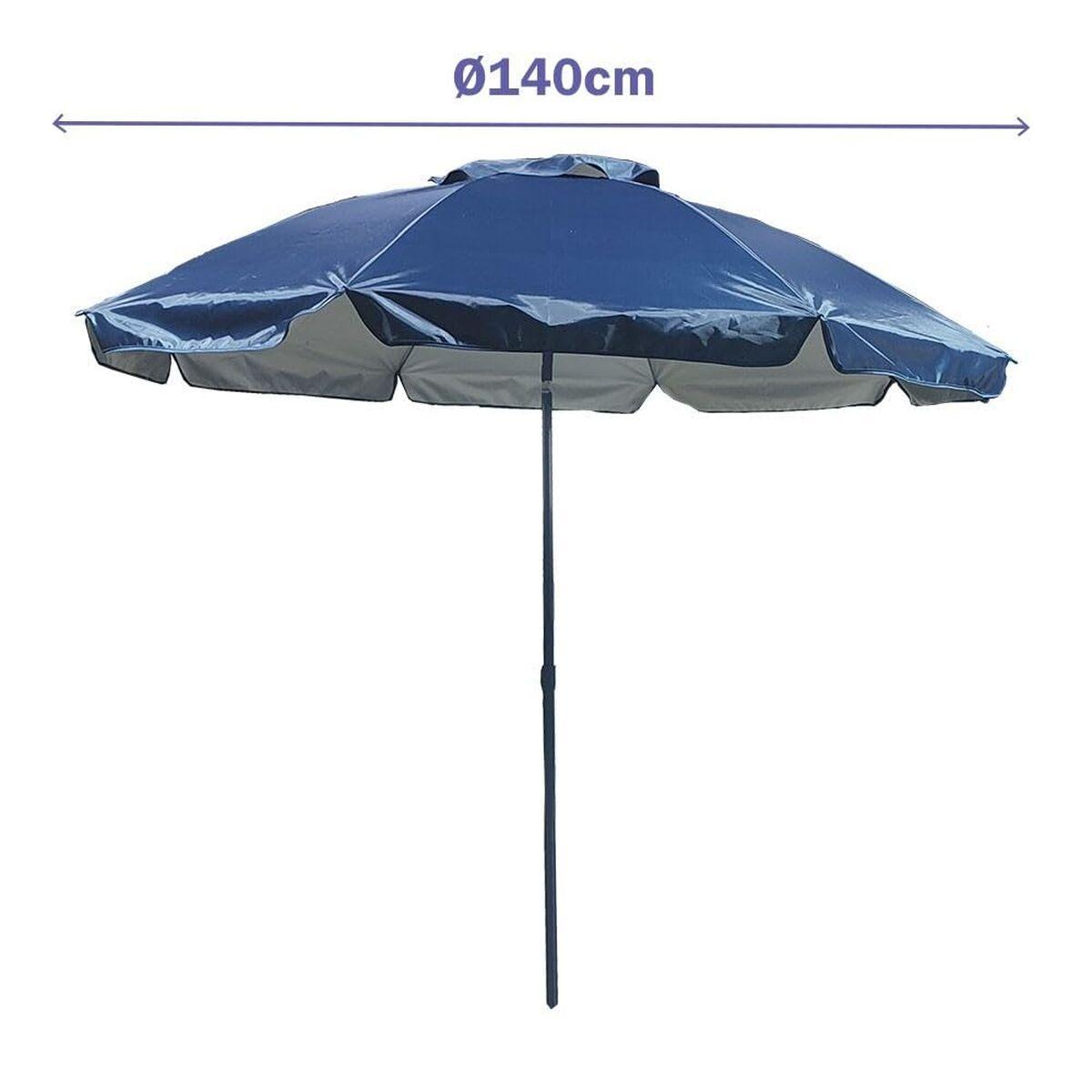 Marbueno Parasol - Blå, Ø140 cm