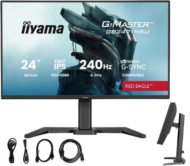 iiyama G-MASTER GB2471HSU-B1 23,8" Full HD gaming-skærm - 240 Hz, Fast IPS, sort billede
