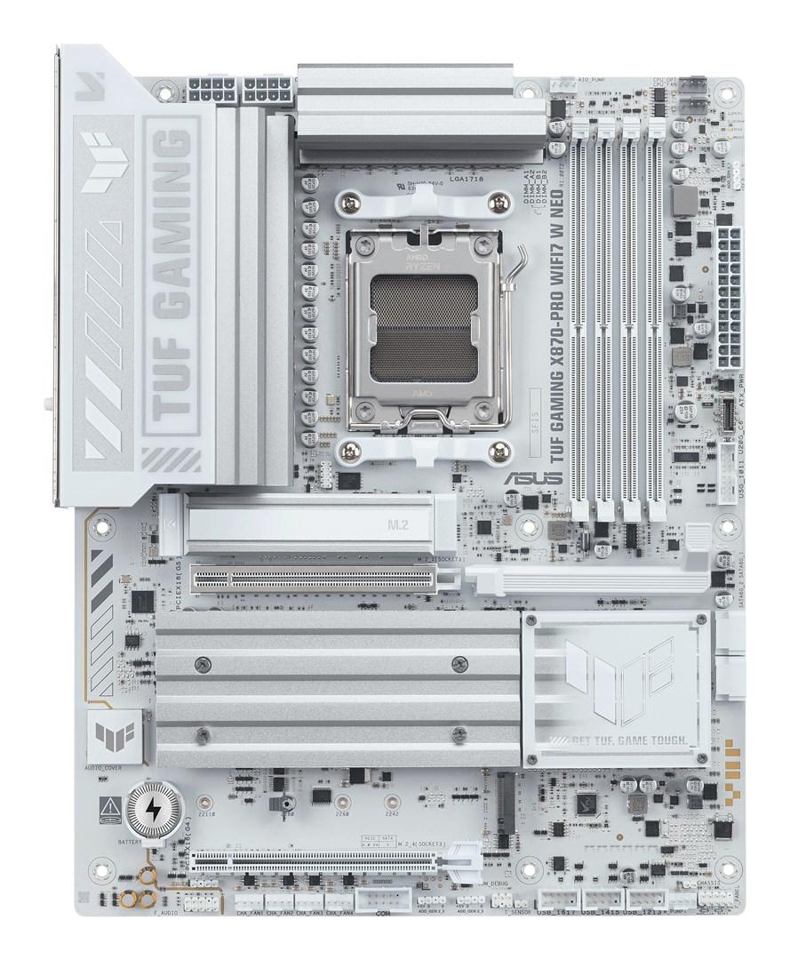 ASUS TUF Gaming X870‑PRO WiFi 7 W NEO - AMD AM5 ATX bundkort billede