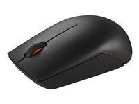 Lenovo 300 Wireless Compact mus - optisk, 2,4 GHz, skygrå billede