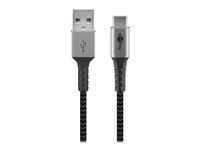 Goobay USB 2.0 USB-C kabel 2 m - sort/sølv billede