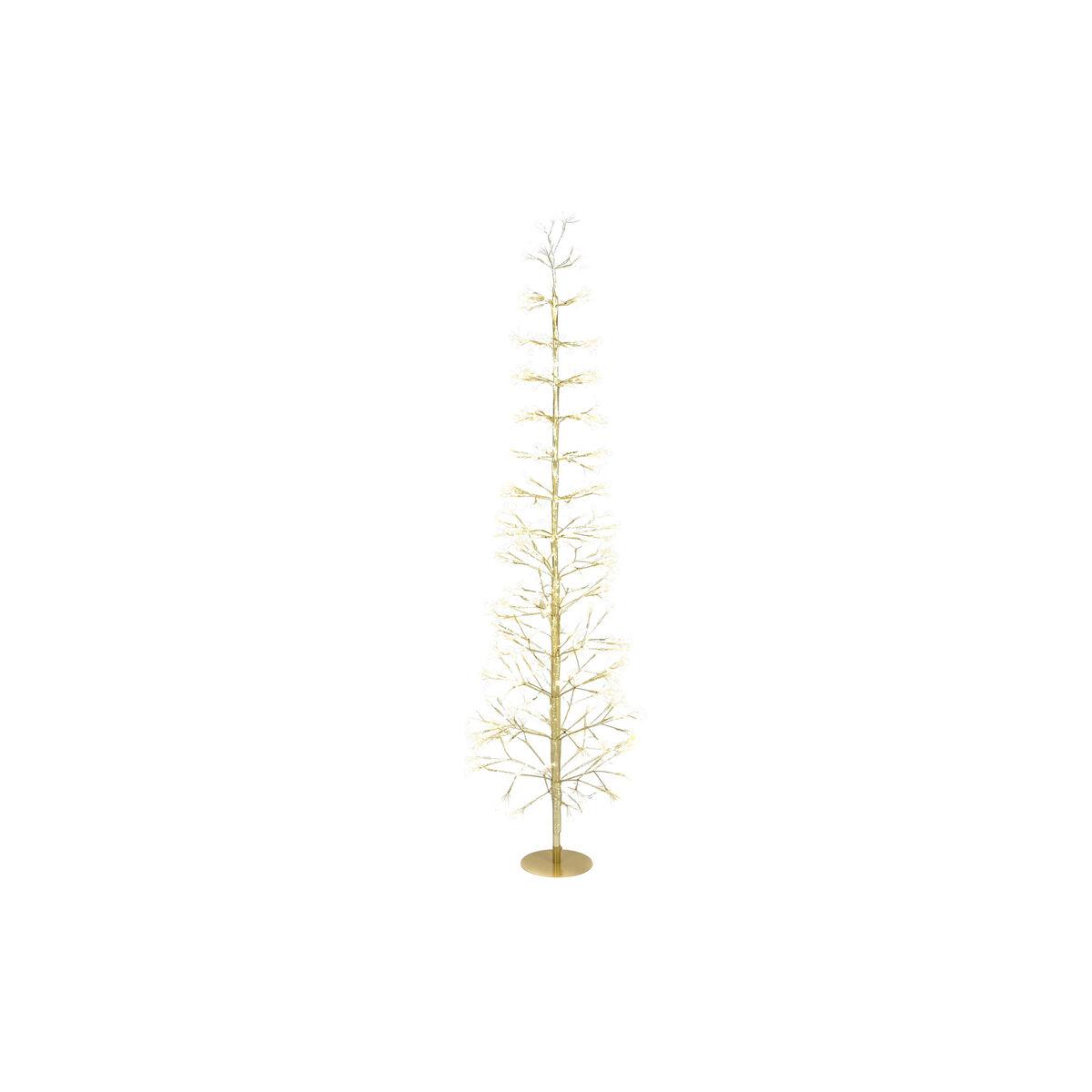 Juletræ med LED - gylden, 180 cm (OUTLET A)