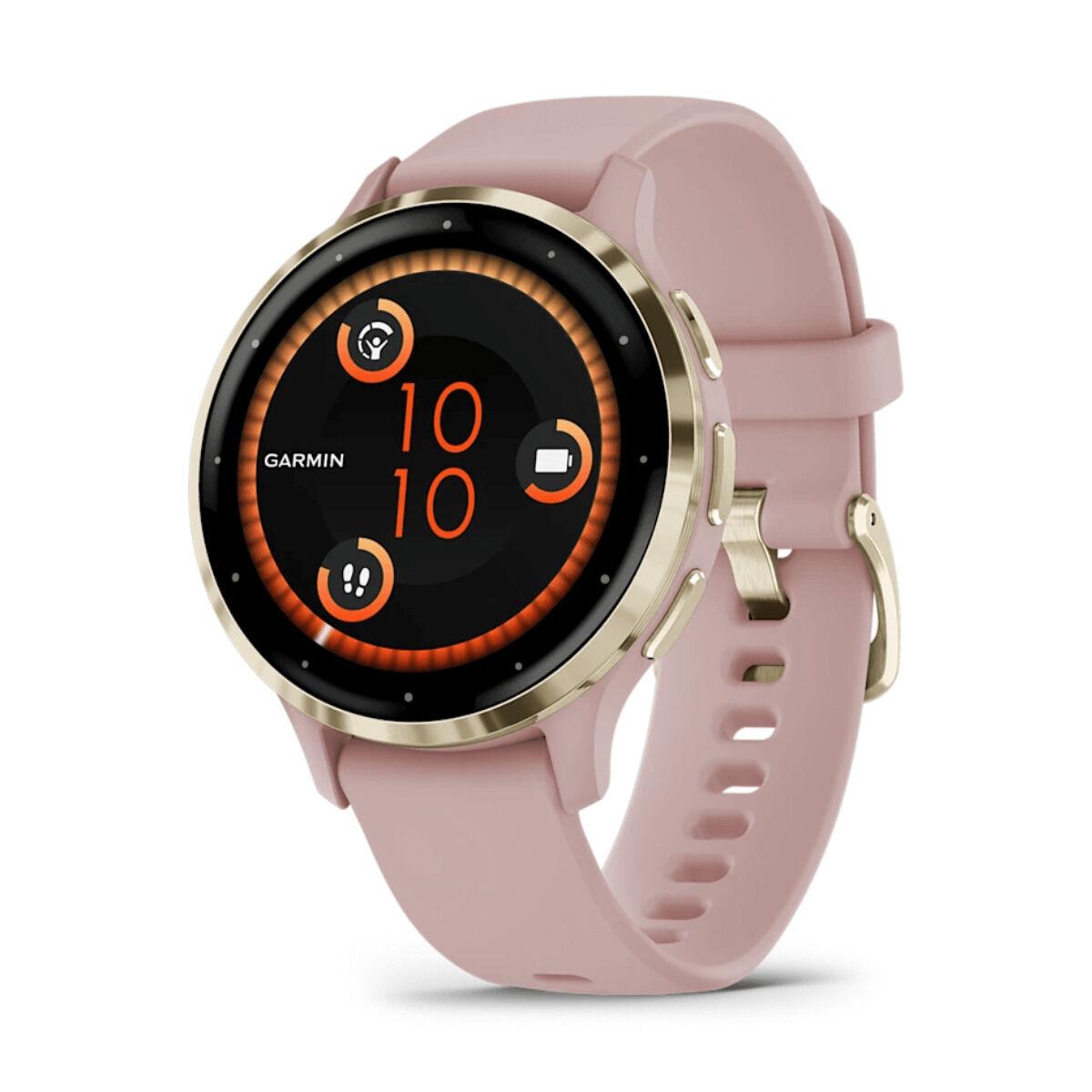 Garmin Venu 3S 40 mm smartwatch - Pink/Gold, AMOLED 1,2"