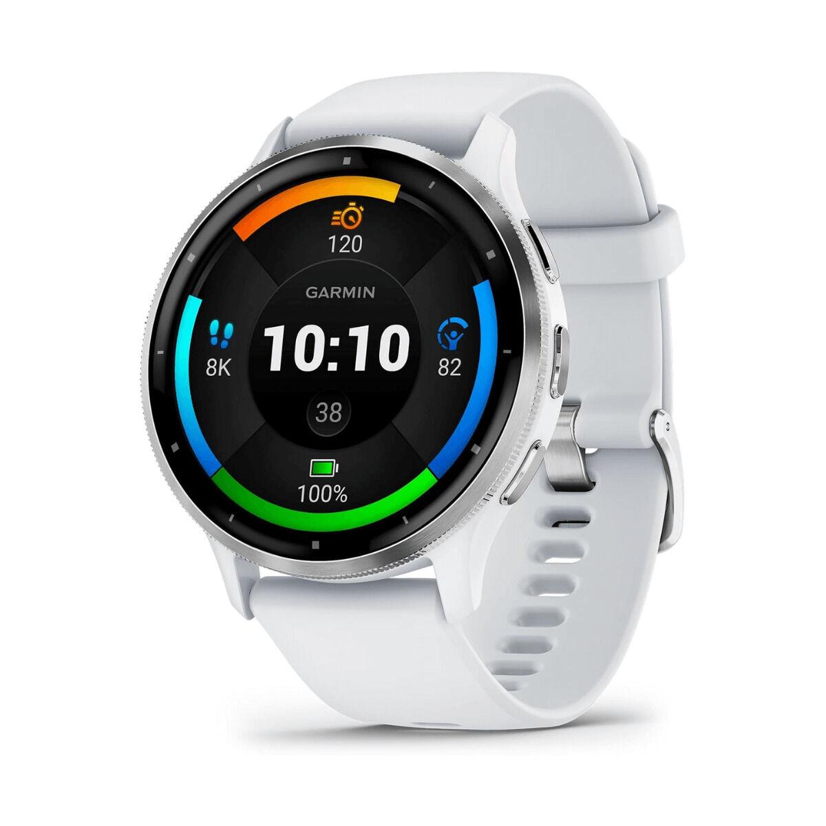 Garmin 010-02784-00 smartwatch 45 mm - hvid/sølv, 1,4" AMOLED