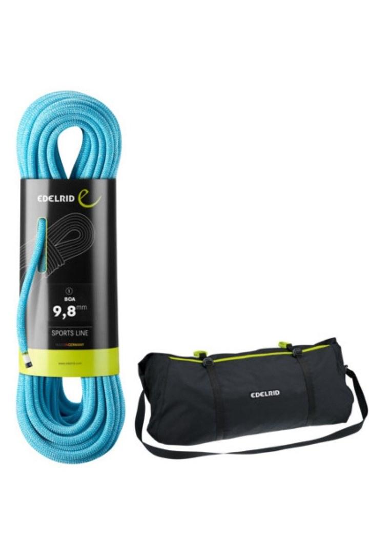 EDELRID Boa klatrereb 9,8 mm 60 m + liner-taske