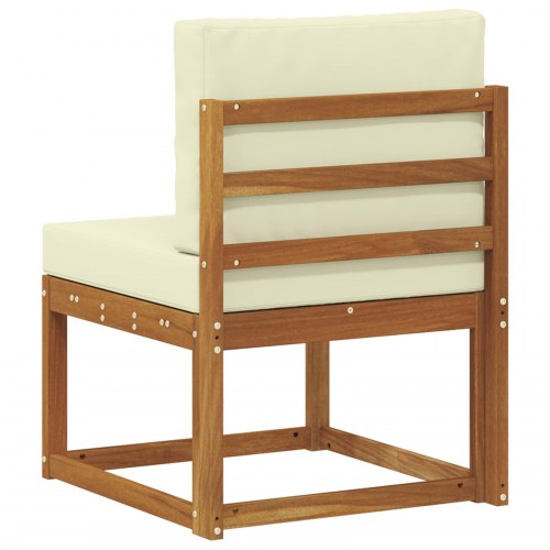 Udendørs Mellem Sofa Massivt Akacietræ Naturfarvet