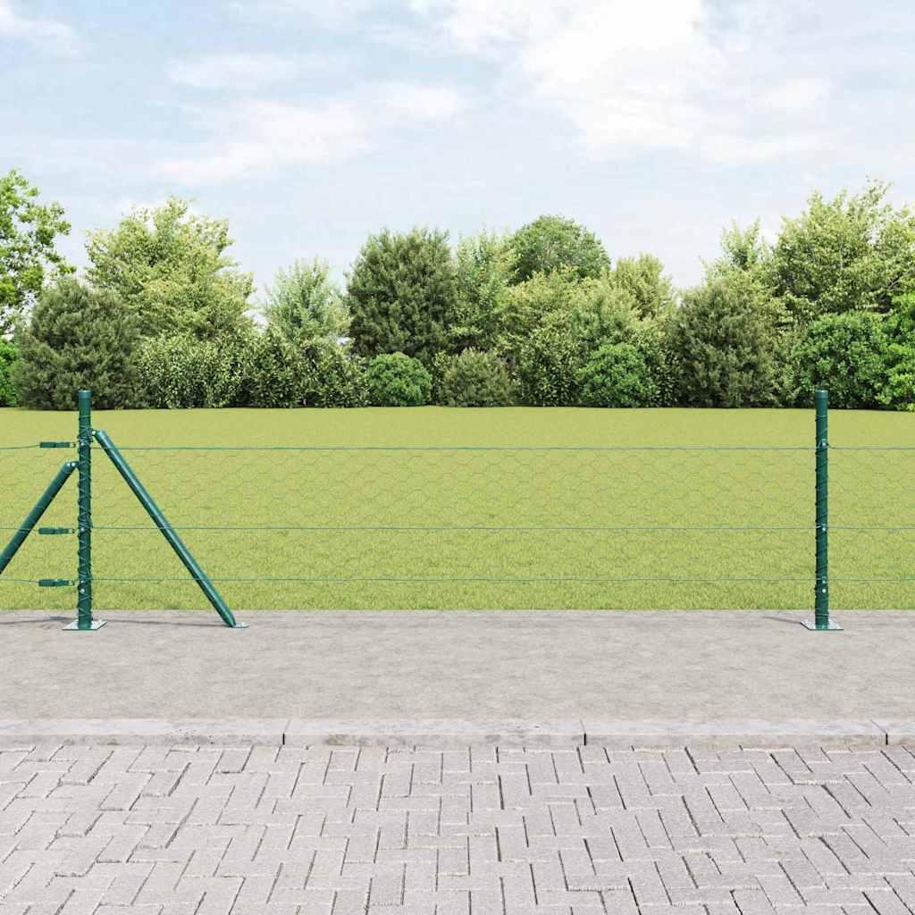 Hegnspæl Grøn 25 x 0,5 m (50 mm maskestørrelse) Stål