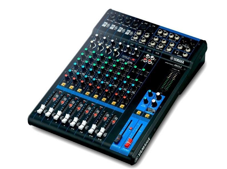 Yamaha MG12 – 12-kanals analog mixerpult til studie og live billede
