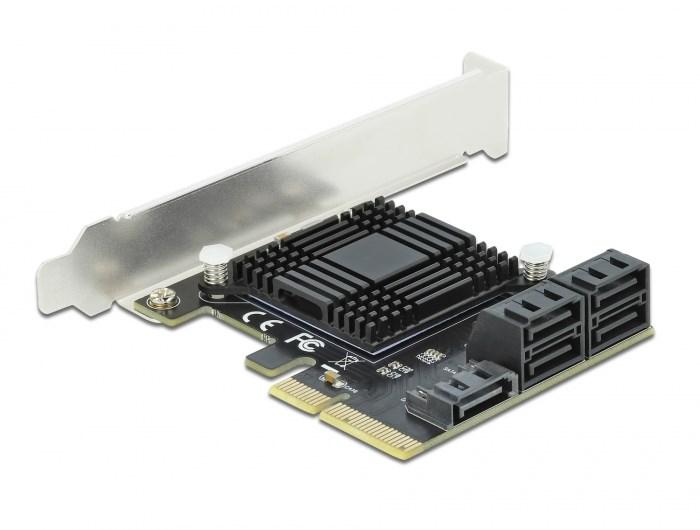 DELOCK 90498 5-port SATA controller - PCIe x4, low profile billede