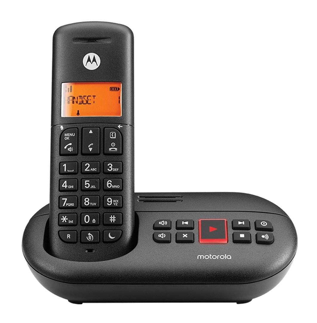 Motorola E211 trådløs DECT-fastnettelefon med nummervisning – Sort
