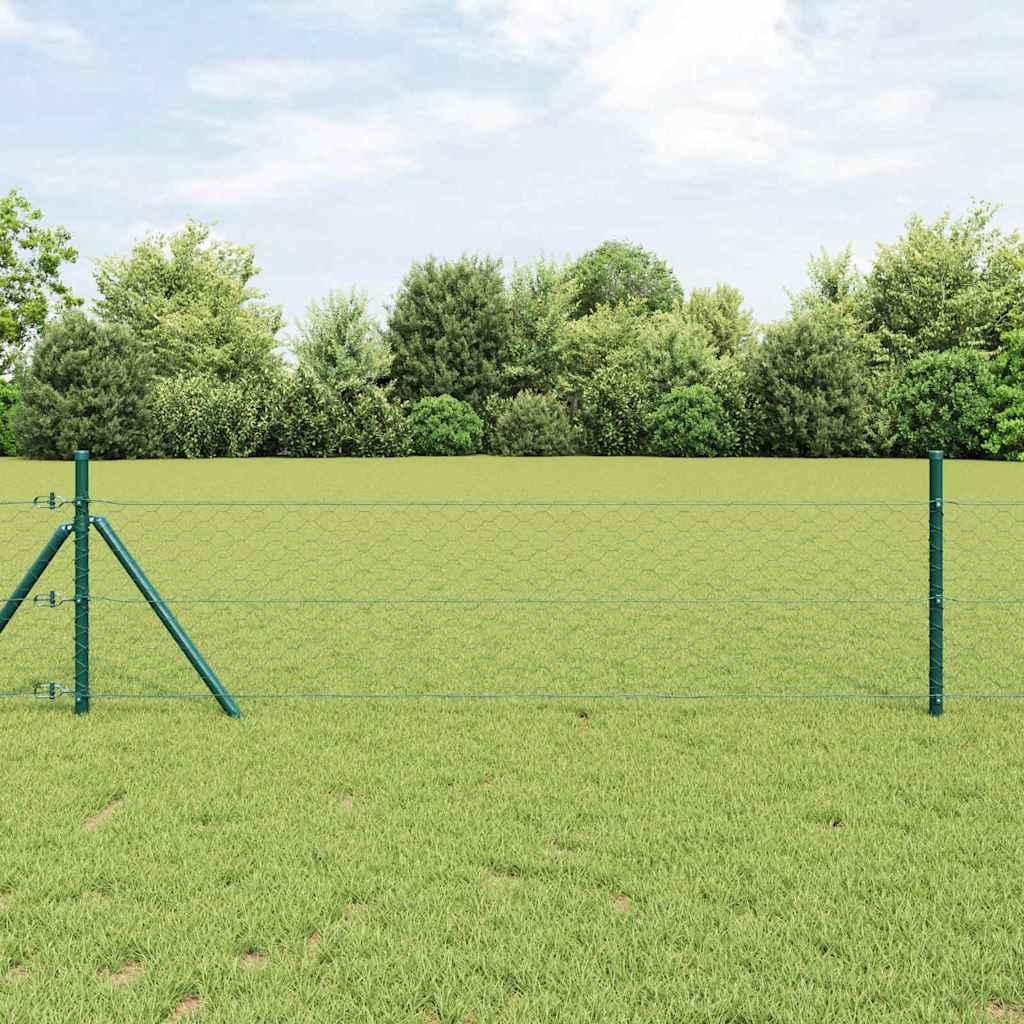Hegnspæl Grøn 25 x 1 m (50 mm mesh) Stål