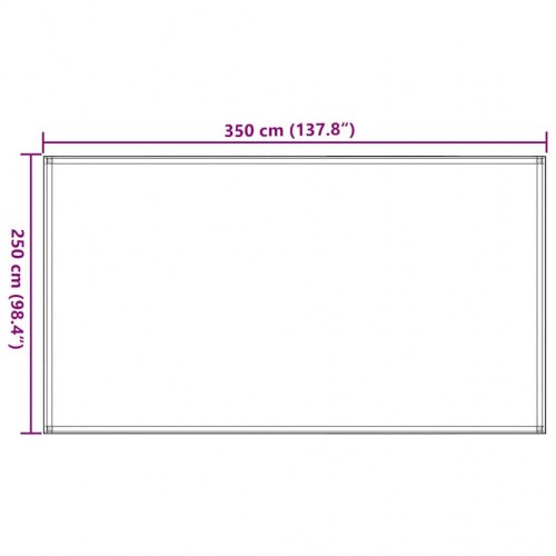 Telttæppe 250 × 350 cm - blå HDPE campingtæppe