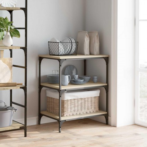 Køkkenvogn Sonoma eg 60 x 41 x 76 cm Konstrueret træ