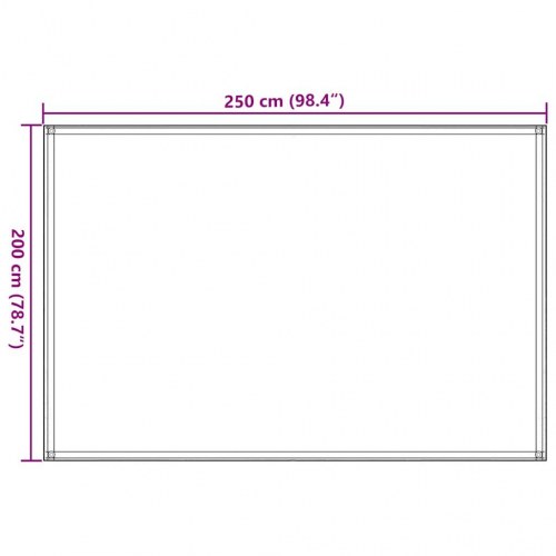 Telttæppe 250 × 200 cm i HDPE - blå campingtæppe
