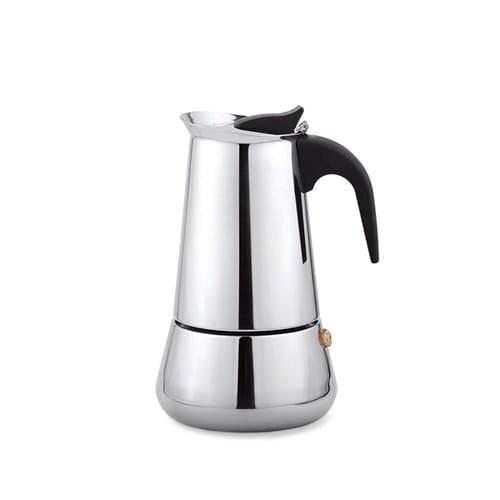 Maestro Brikka Moka-kande 450 ml – sort/rustfrit stål, til induktion