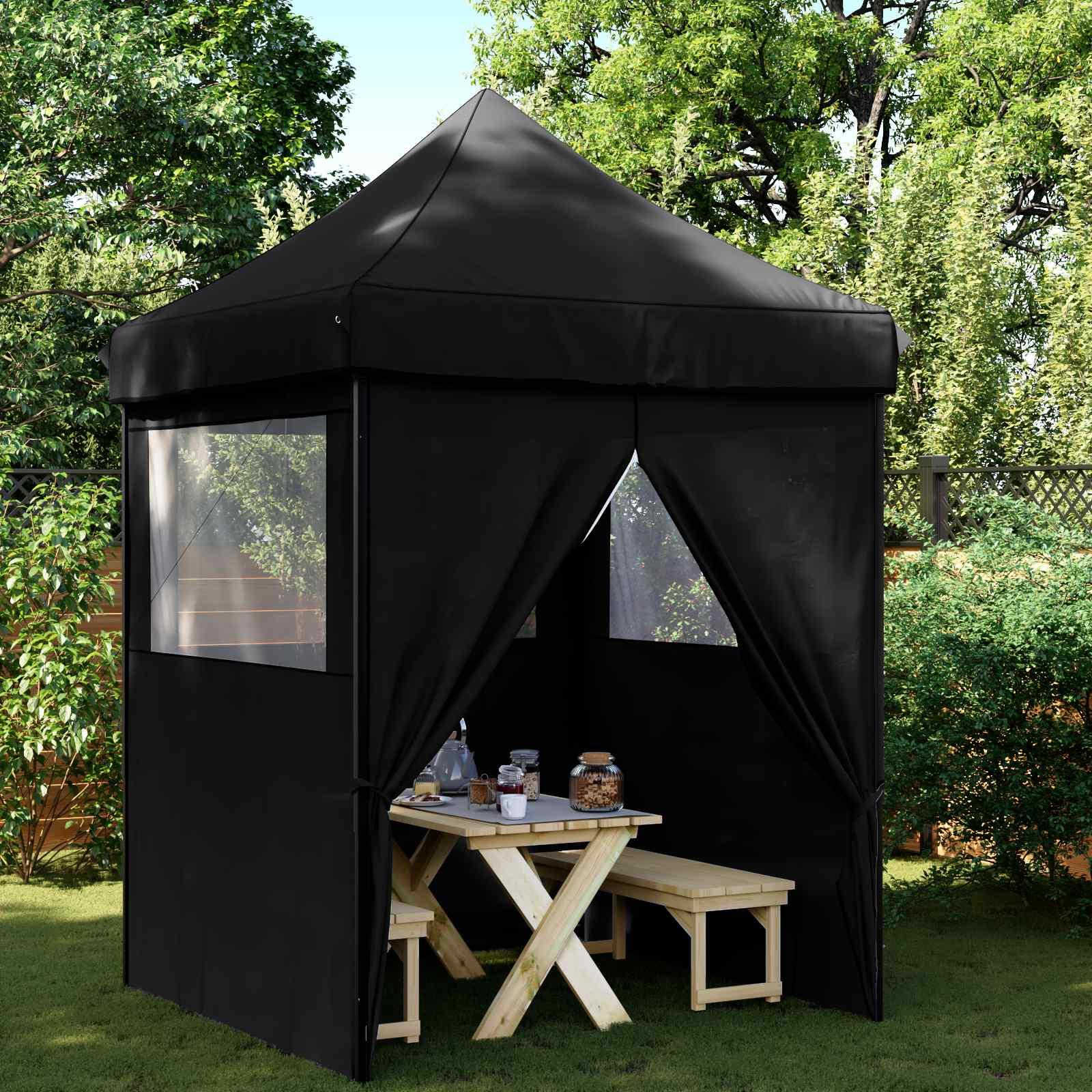 Party Tent Sort 200 x 200 x 306 cm Oxford stof