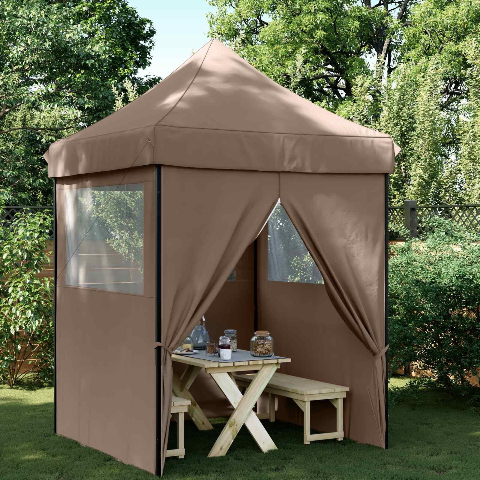 Party telt brun 200 x 200 x 306 cm - Oxford-stof, pop-up pavillon