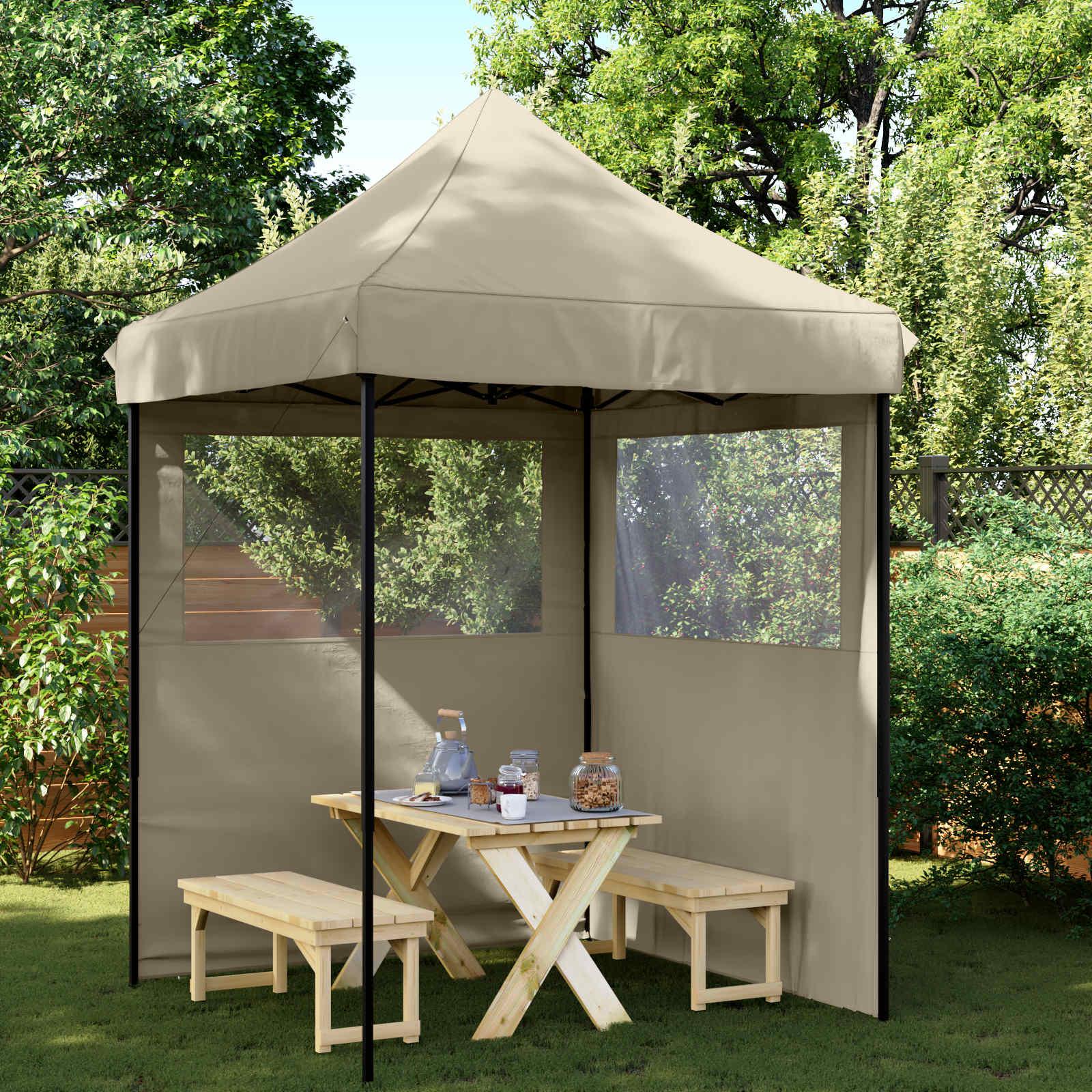 Party Tent Gråbrun 200 x 200 x 306 cm Oxford stof