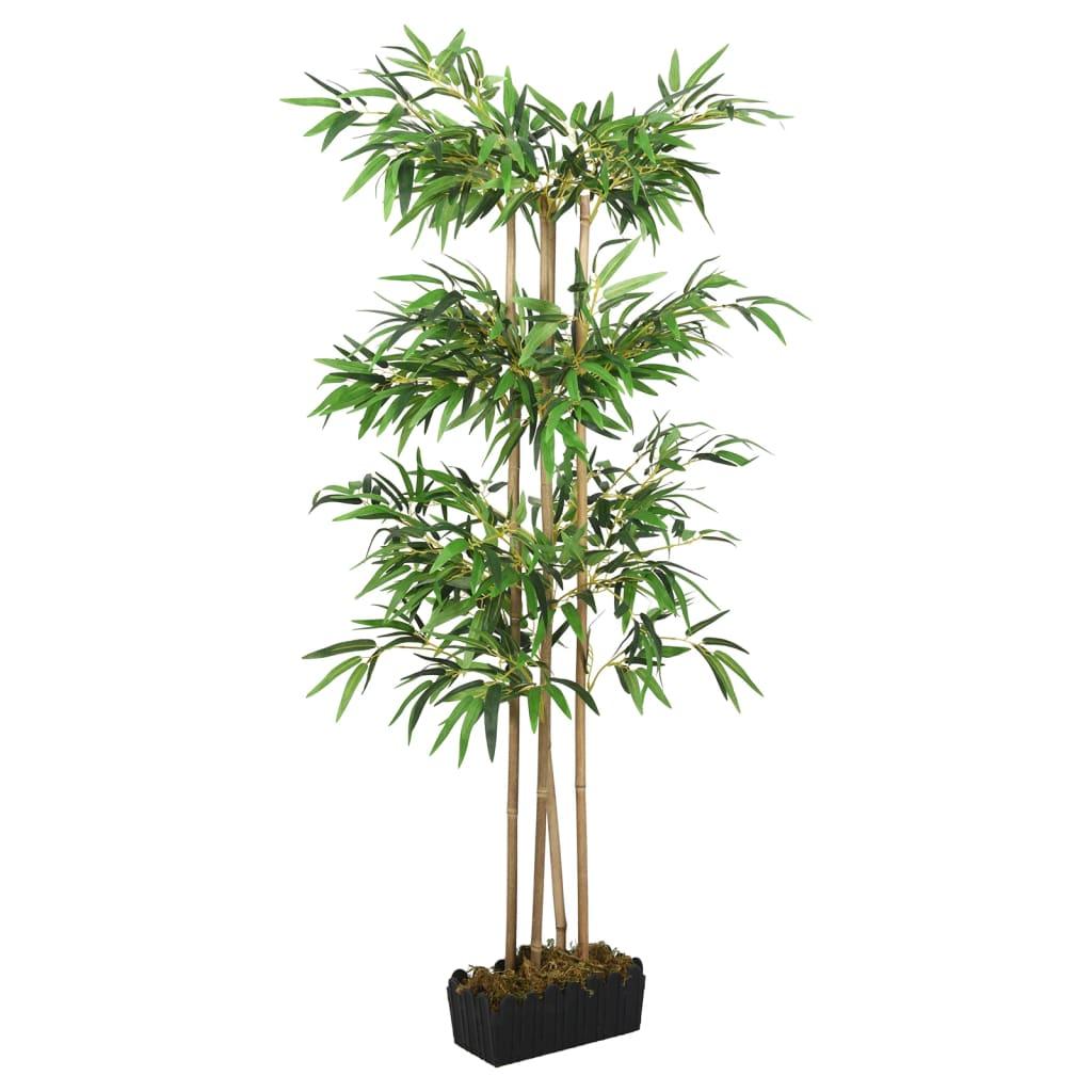 Kunstigt Bambustræ 1520 Blade 200 Cm Grøn - 14 x 30 x 180 cm