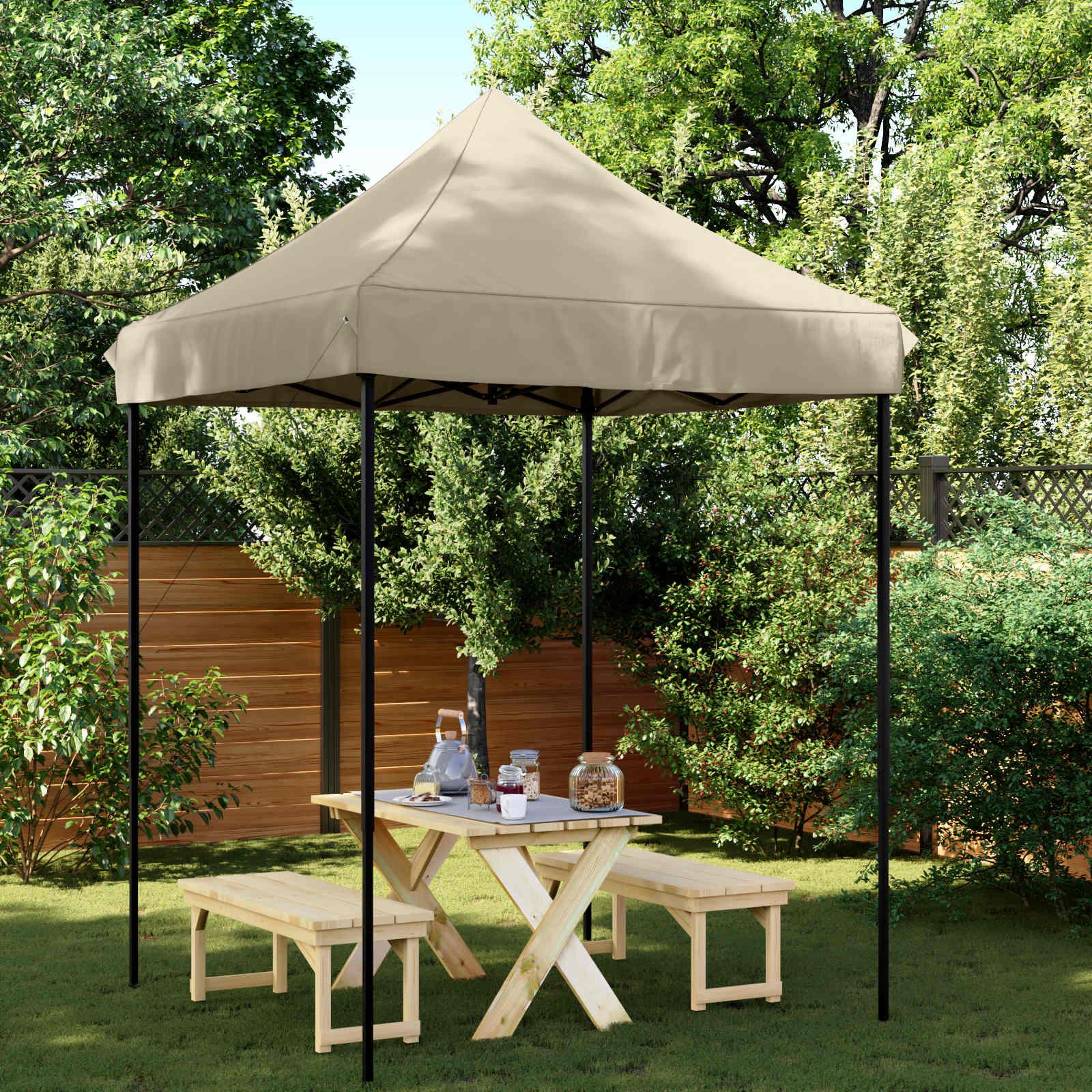 Party Tent Gråbrun 200 x 200 x 306 cm Oxford stof