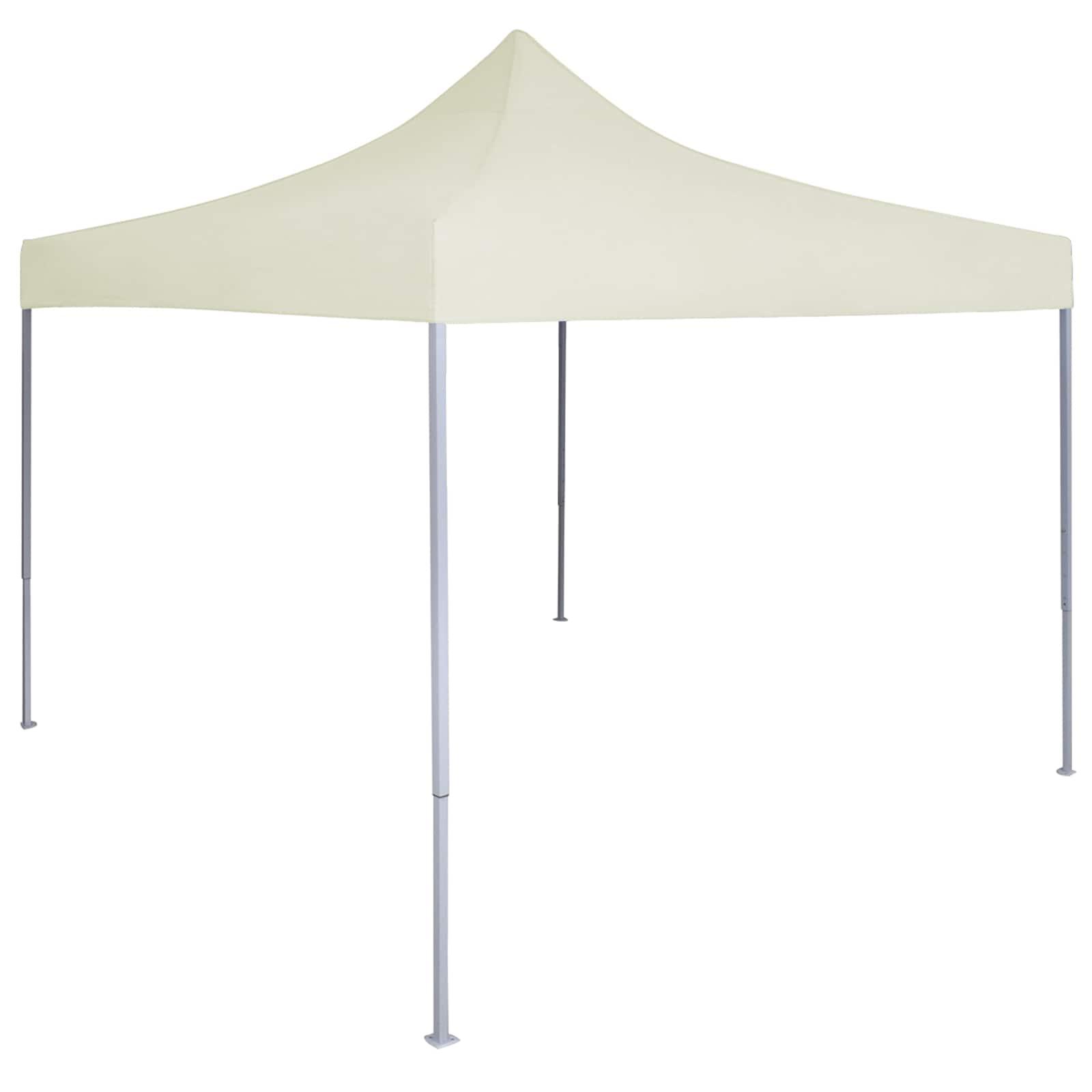 Pop-up partytelt i creme - 200 x 200 x 315 cm, Oxford-stof