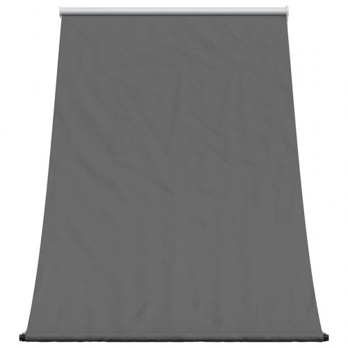 Sammenrullelig markise 100 × 150 cm - stof og stål, antracitgrå