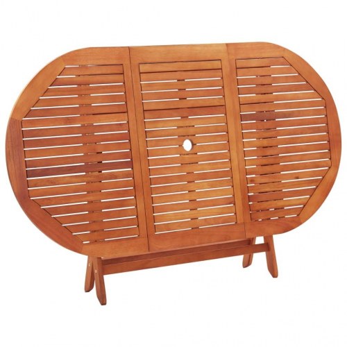 Foldbart havebord i massivt eukalyptustræ - 160 x 85 x 75 cm