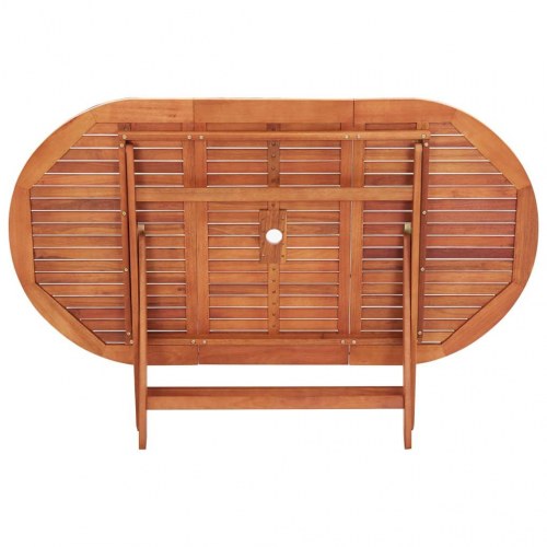 Foldbart havebord i massivt eukalyptustræ - 160 x 85 x 75 cm