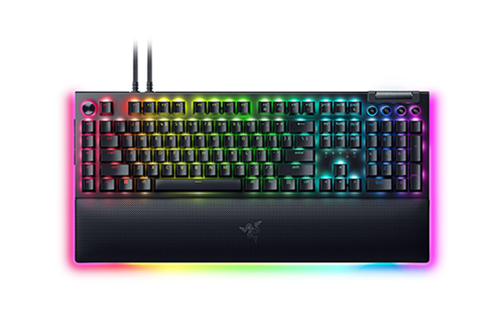 Razer BlackWidow V4 Pro gaming-tastatur - USB, QWERTZ (tysk), sort billede