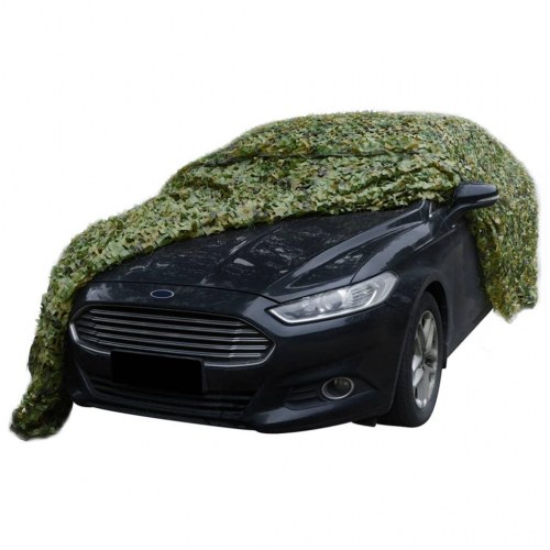 Camouflagenet med opbevaringstaske 4 × 7 m - grøn