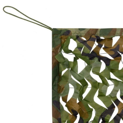 Camouflagenet med opbevaringstaske 4 × 7 m - grøn