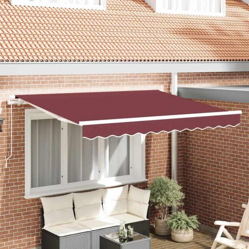 Reservedug til markise bordeaux rød 3 x 2 m polyester