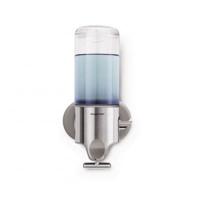 simplehuman BT1034 væghængt sæbedispenser – 0,444 l, rustfrit stål/transparent billede
