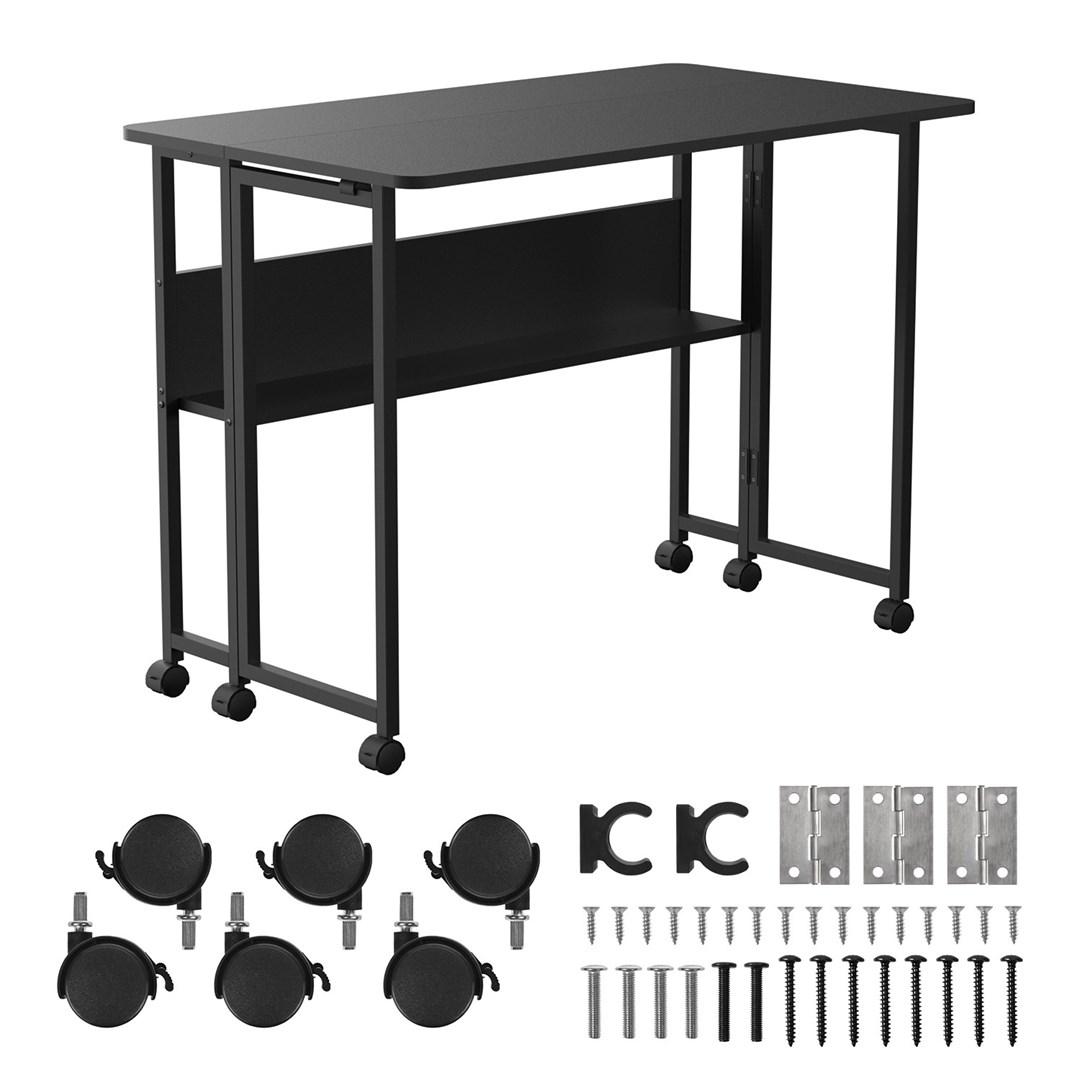 MALMBERGS Maclean foldebord/skrivebord - sort, mobil 100 × 58 cm, max 50 kg