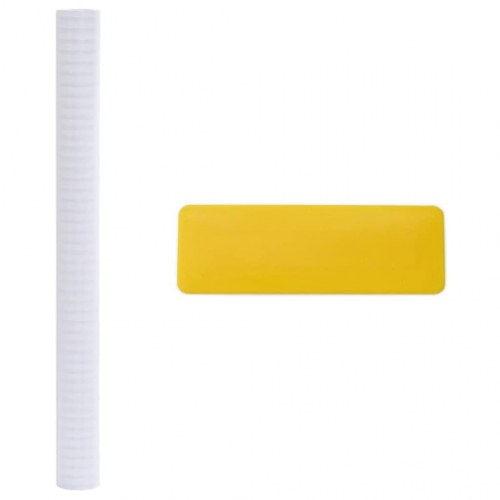 Vinduesfolie stribet PVC matteret - 45 x 2.000 cm selvklæbende