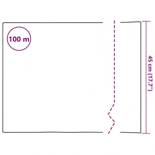 Vinduesfolie stribet PVC matteret - 45 x 2.000 cm selvklæbende