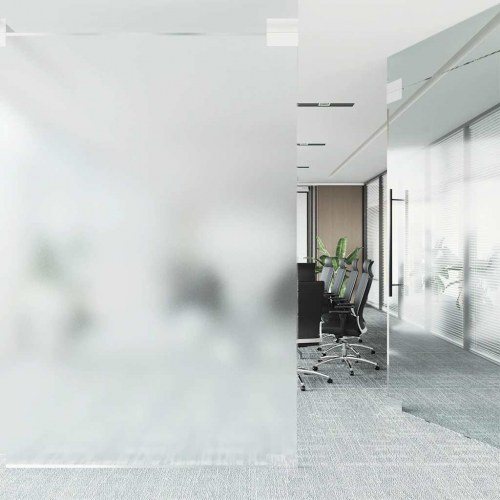 Vinduesfolie PVC matteret grå - 45 × 2.000 cm, 5 ruller