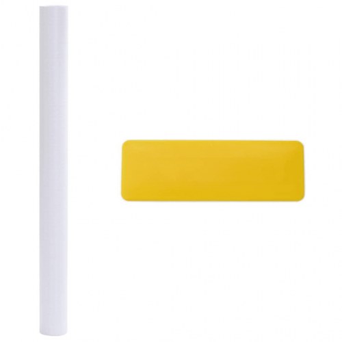 Vinduesfolie PVC matteret grå - 45 × 2.000 cm, 5 ruller