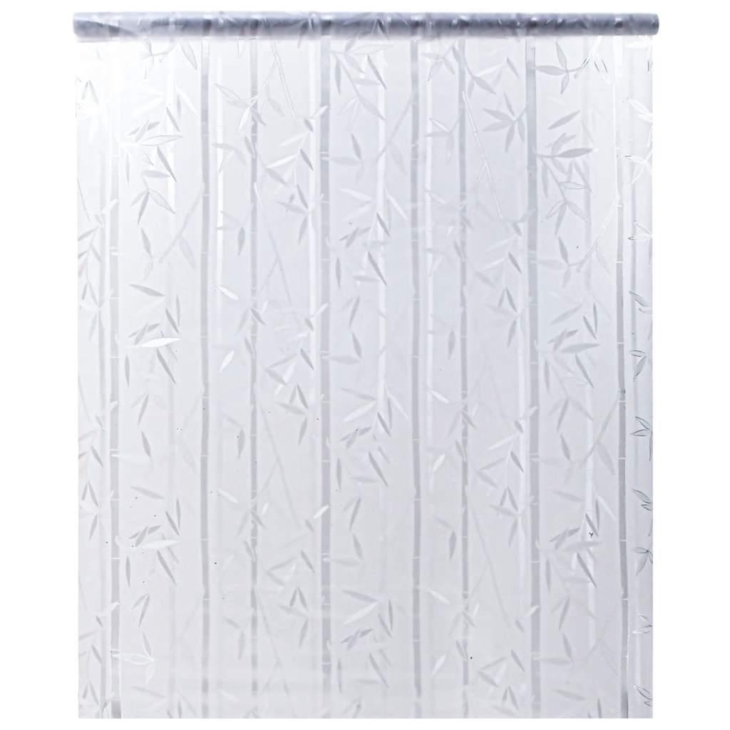 Vinduesfolie 60×500 cm - matteret PVC med bambusmønster