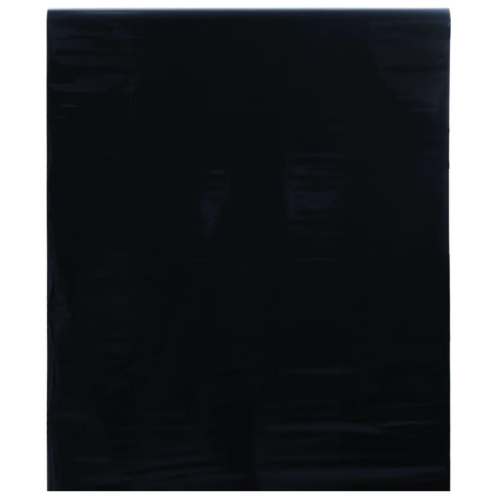 Vinduesfolie 60 x 2000 cm statisk PVC matteret sort