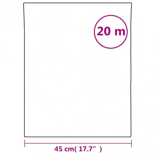 Vinduesfolie 45×2000 cm - PVC, matteret grå, selvklæbende