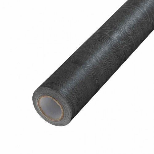 Selvklæbende folie til møbler 2 stk. 500x90 cm PVC mørkt træ